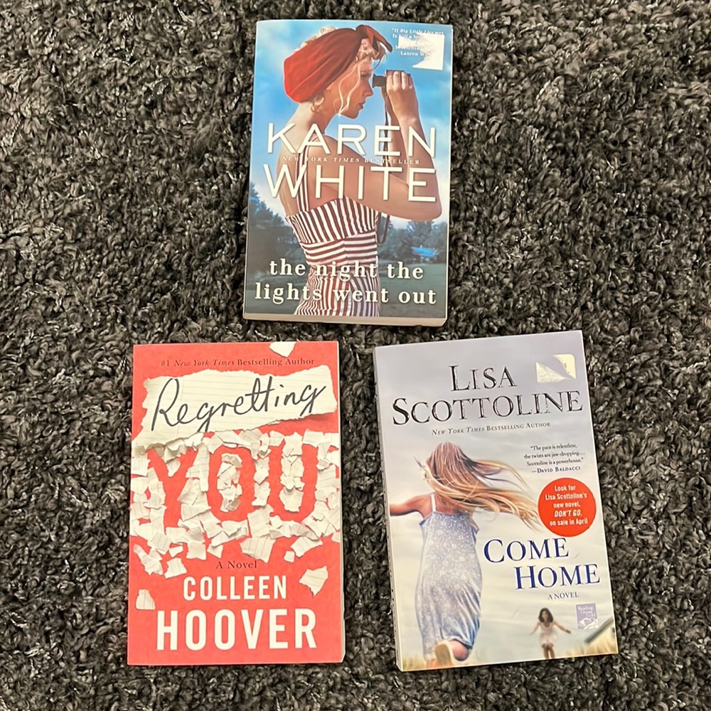 Three paperback books